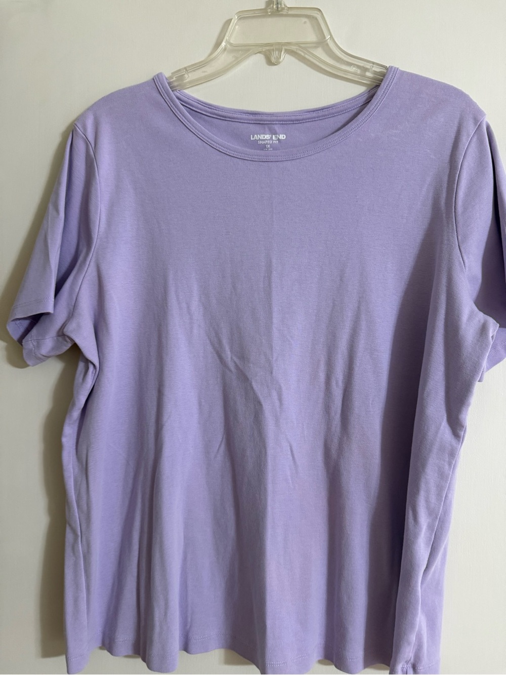 Lands' End Pastel Lilac Short Sleeve Tee